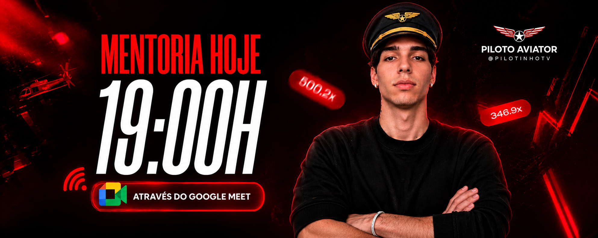 Live 19h00 — Mentoria hoje